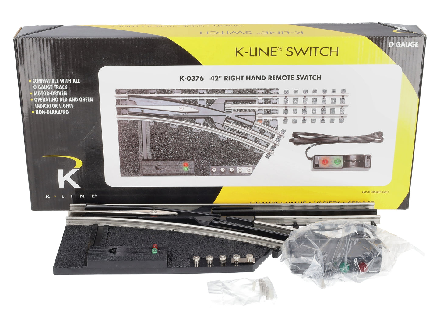 K-Line K-0376 O 42" Right Hand Remote Control Switch Turnout
