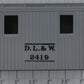 Lionel 2419-9 D.L.&W. Work Caboose Gray Cab Assembly w/ Screw Mounts #2419