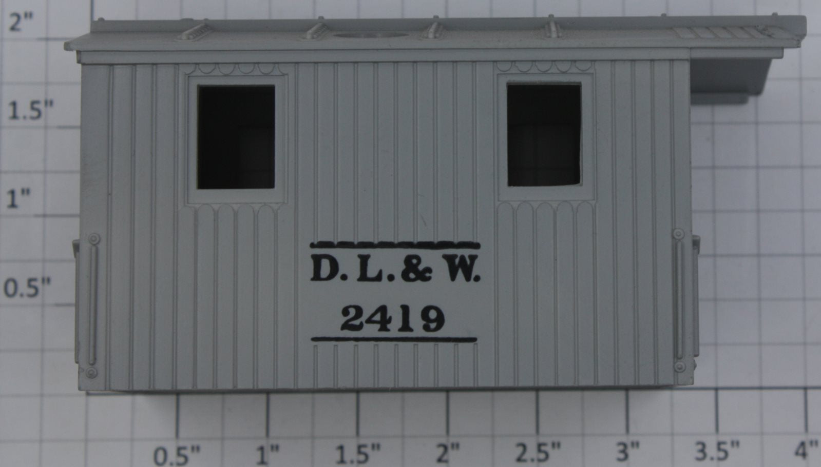 Lionel 2419-9 D.L.&W. Work Caboose Gray Cab Assembly w/ Screw Mounts #2419