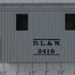 Lionel 2419-9 D.L.&W. Work Caboose Gray Cab Assembly w/ Screw Mounts #2419
