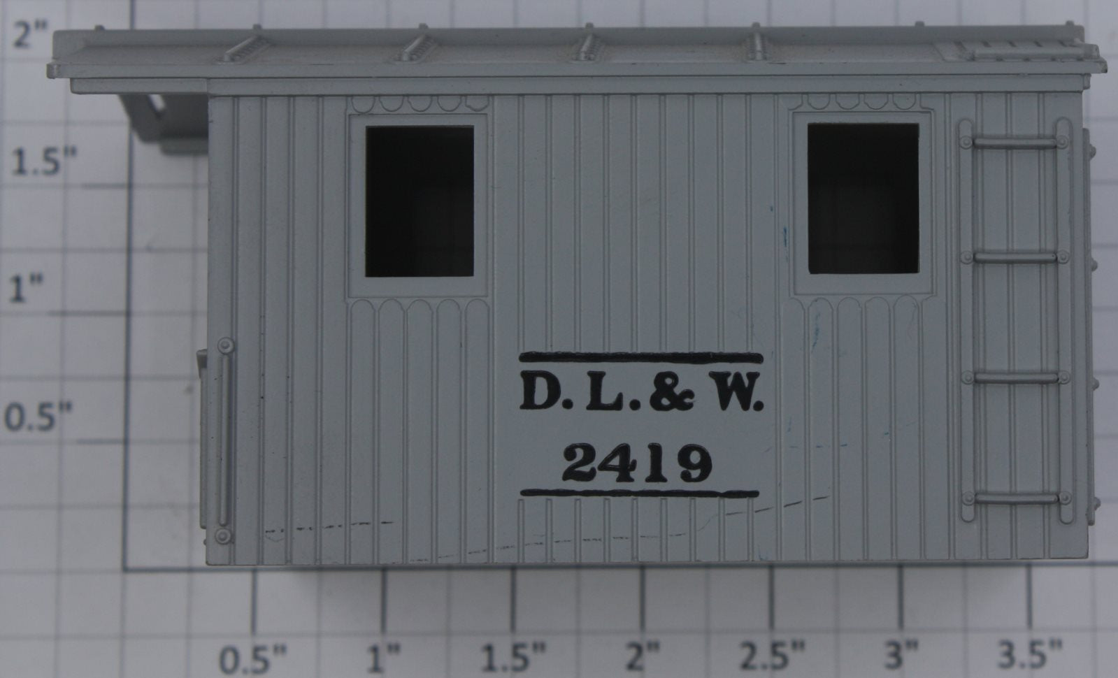 Lionel 2419-9 D.L.&W. Work Caboose Gray Cab Assembly w/ Screw Mounts #2419