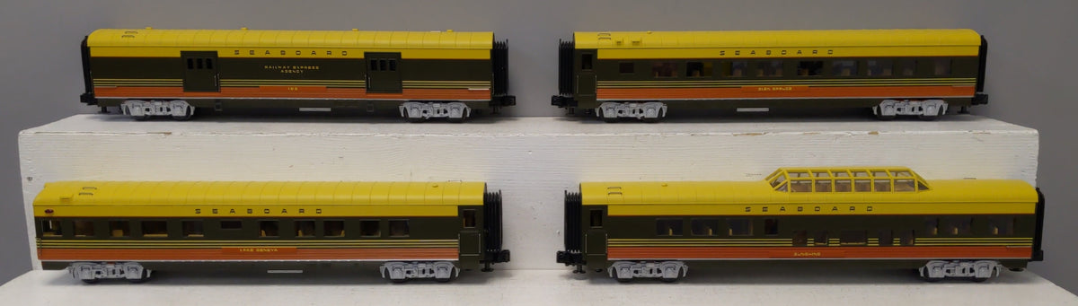 MTH 30-6703 O Seaboard Rail King 60' Streamlined ABS Passenger (Set of 4) LN/Box