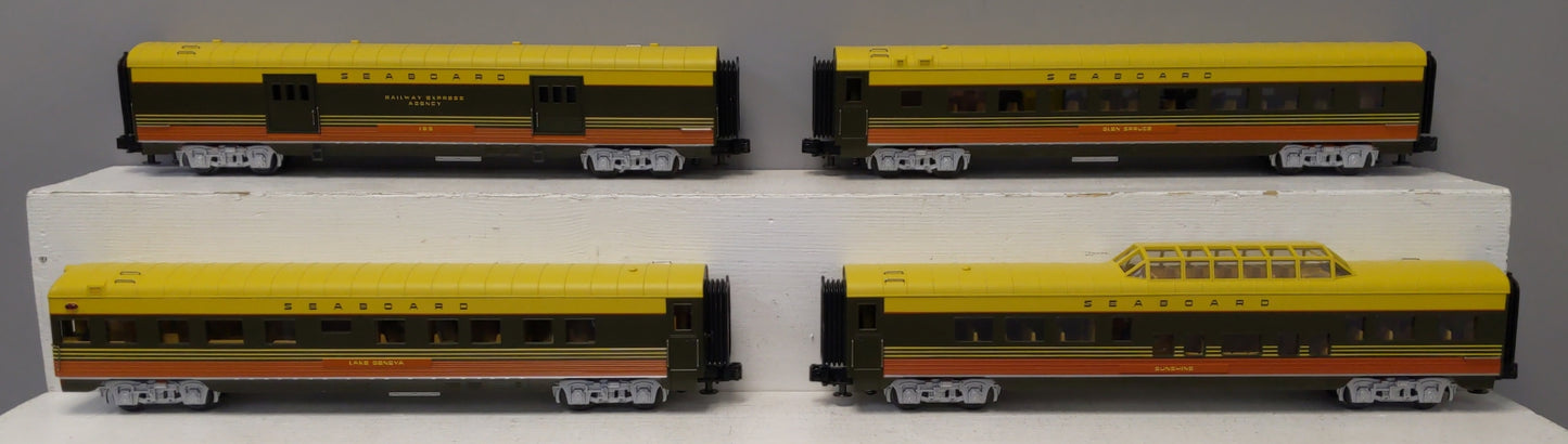 MTH 30-6703 O Seaboard Rail King 60' Streamlined ABS Passenger (Set of 4) NIB