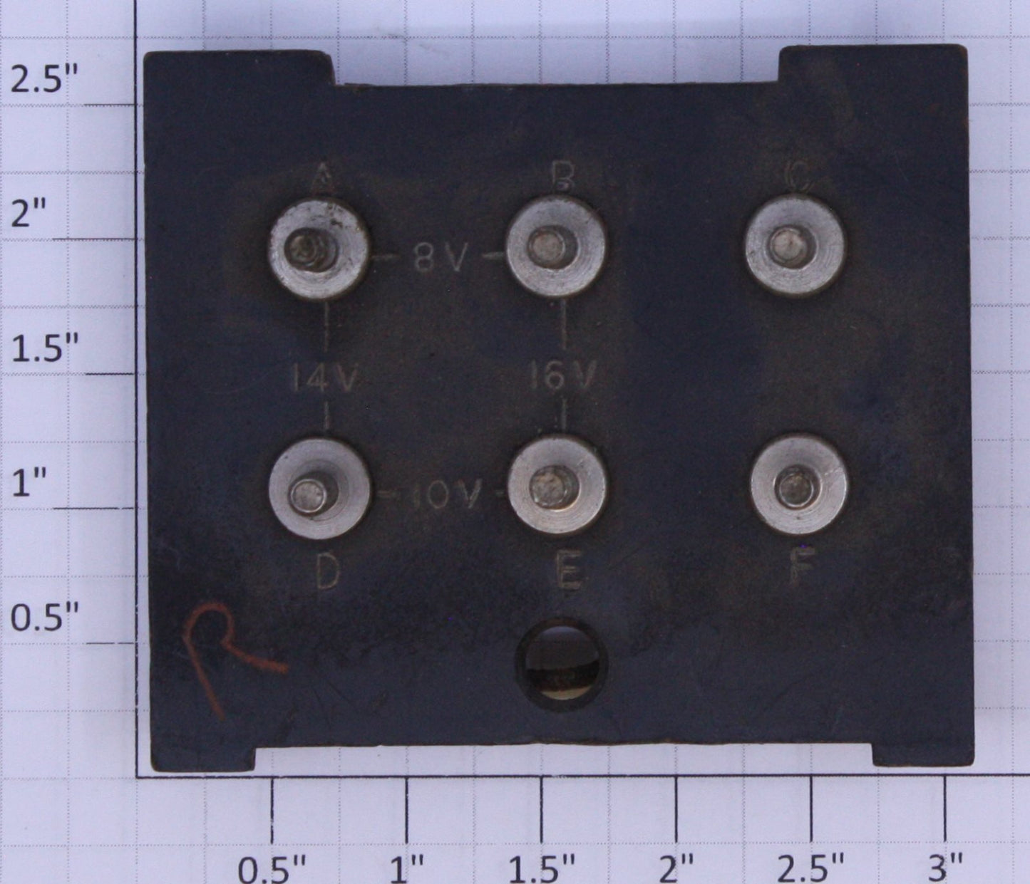 Lionel R-9 Type "R" Transformer Terminal Plate Assembly Wired