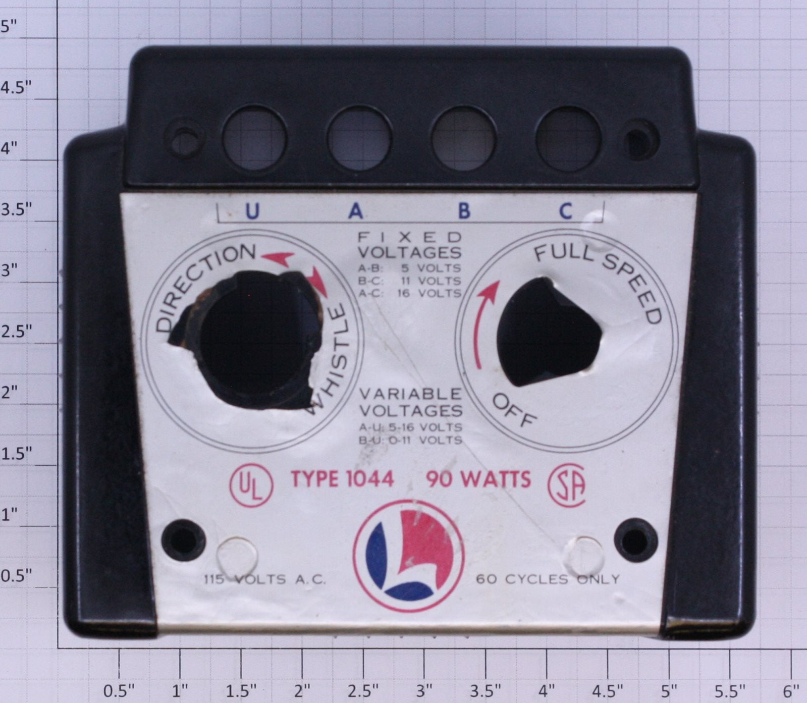 Lionel 1044-3 Type 1044 Transformer Case with Nameplate
