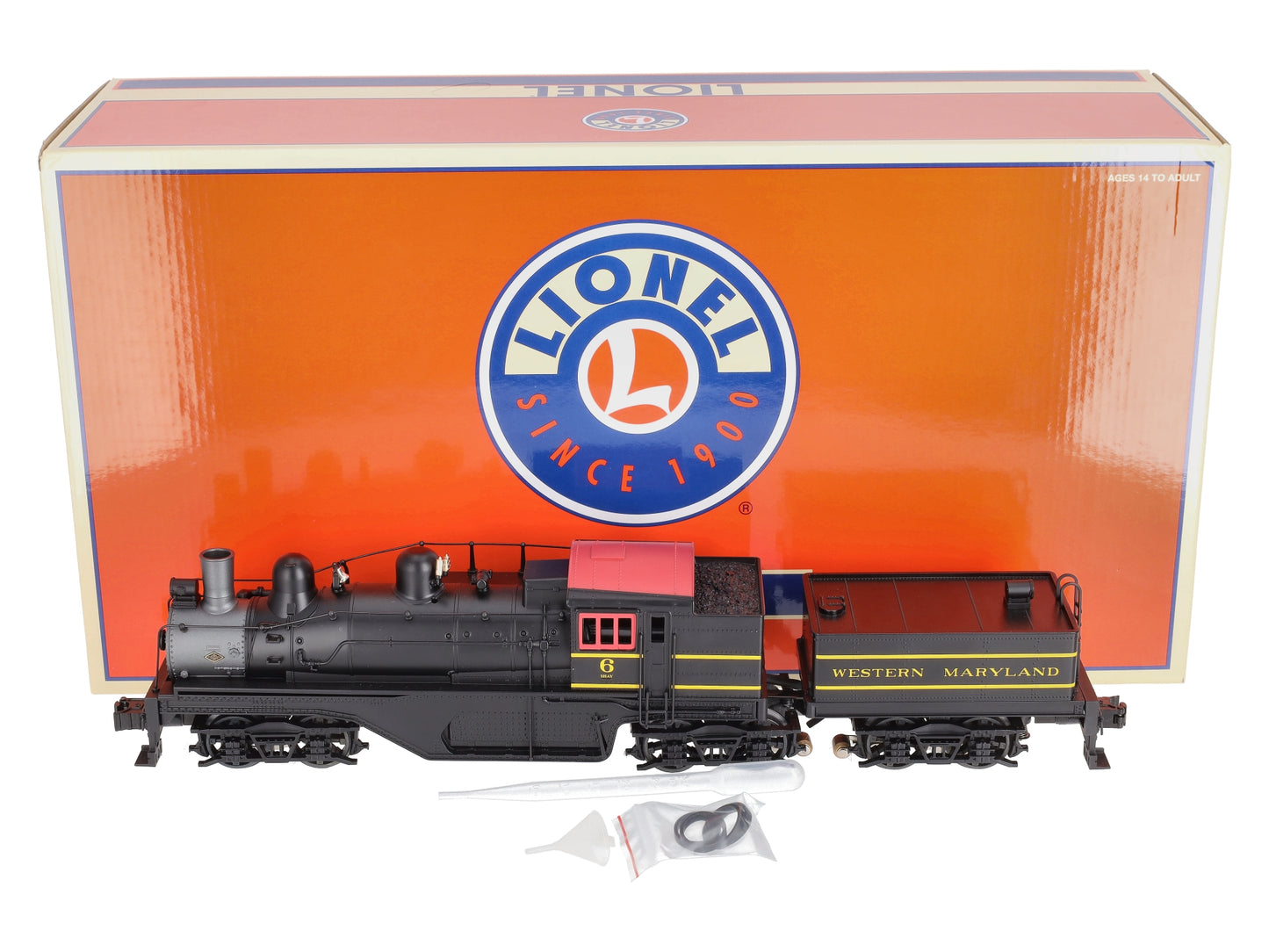 Lionel 6-84239 O Western Maryland BTO 3-Truck Shay Steam Locomotive #6