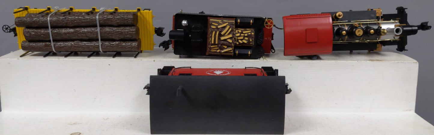 Bachmann 90122 North Woods Logger G Gauge Steam Starter Train Set