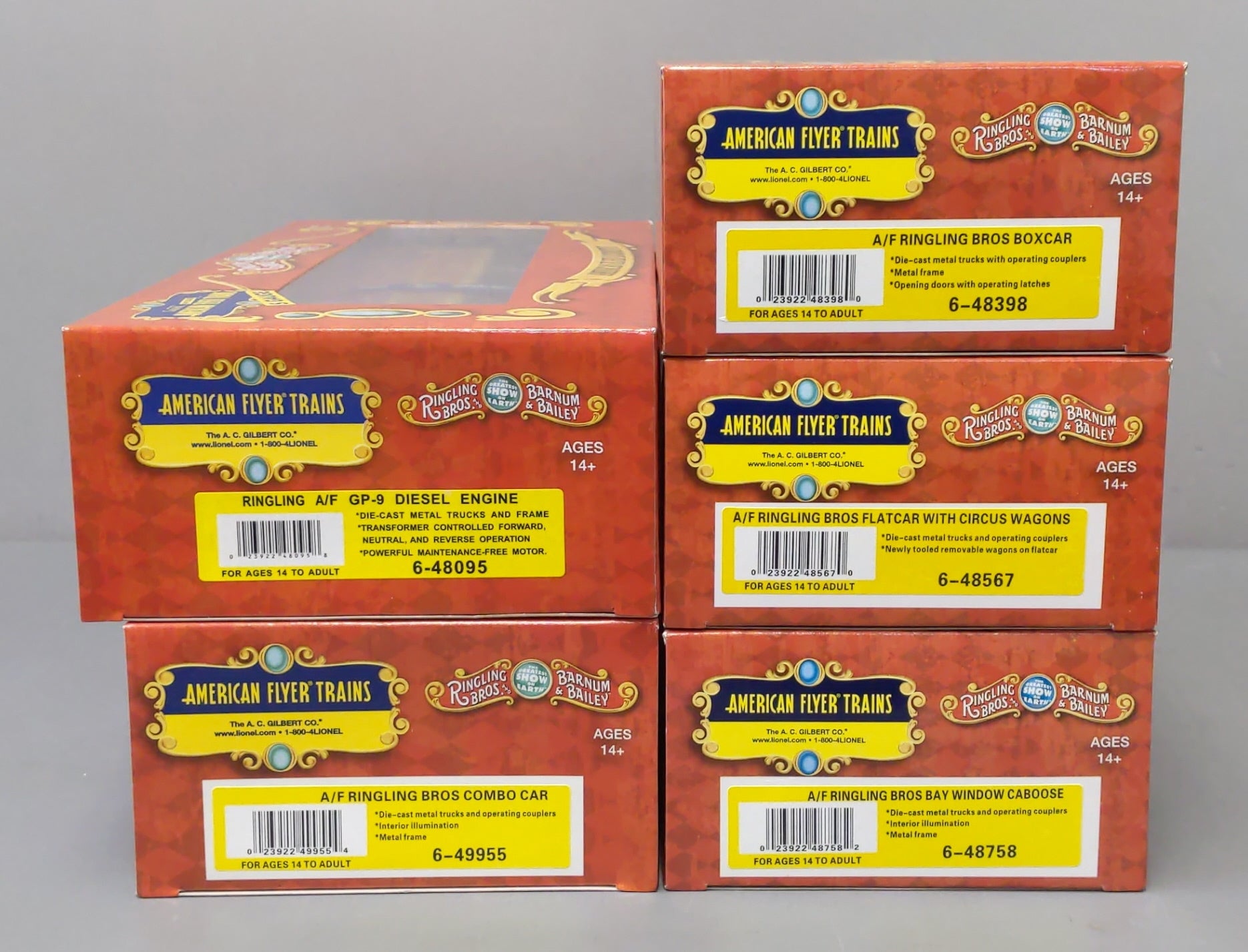 American Flyer 6-49626 Ringling Bros. Circus S Gauge Diesel Train Set NIB