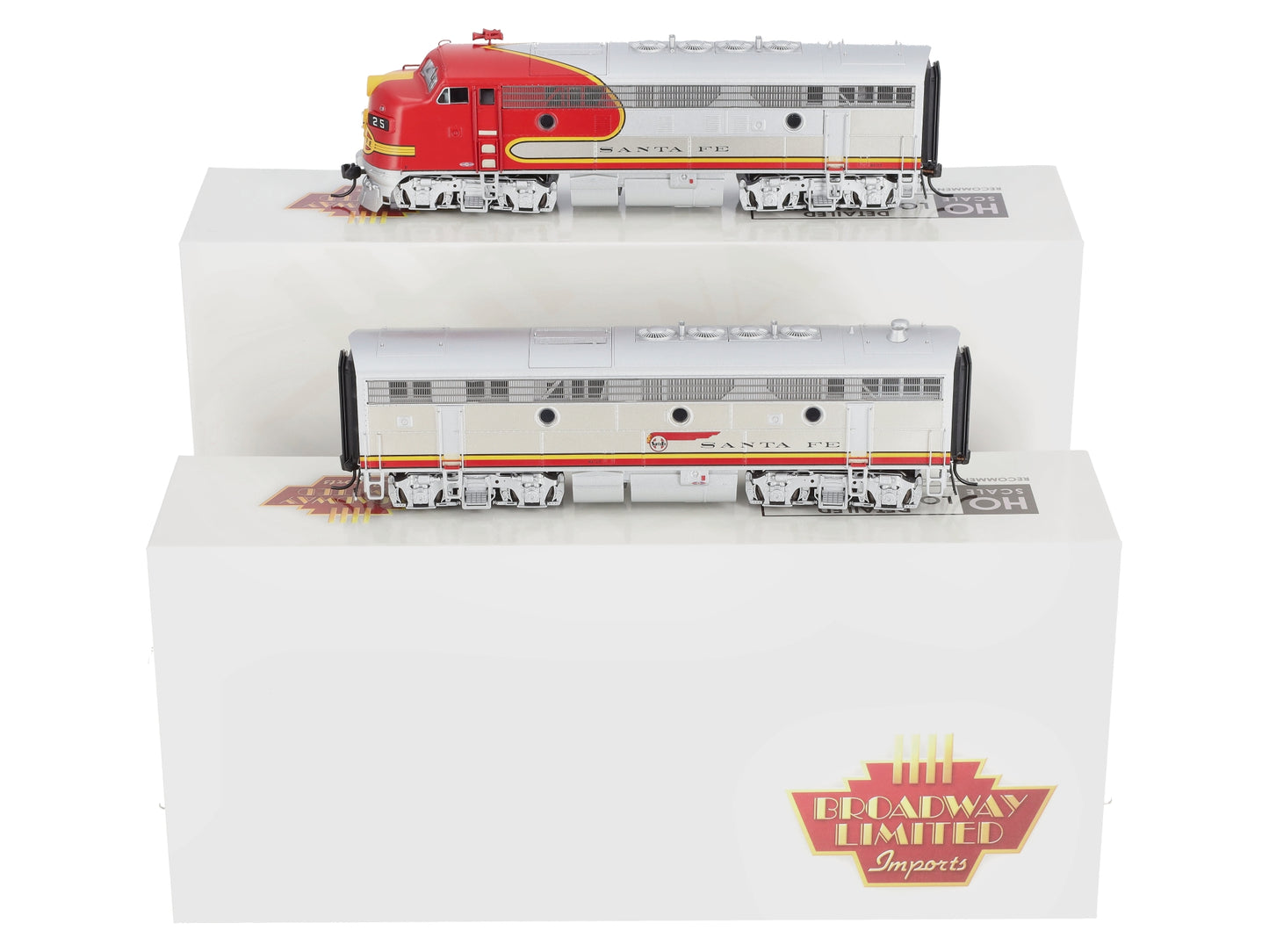 Broadway Limited 8160 HO SF 1960s F3 A/B Diesel Loco w/Sound & DCC (Set of 2)
