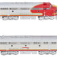 Broadway Limited 8160 HO SF 1960s F3 A/B Diesel Loco w/Sound & DCC (Set of 2)
