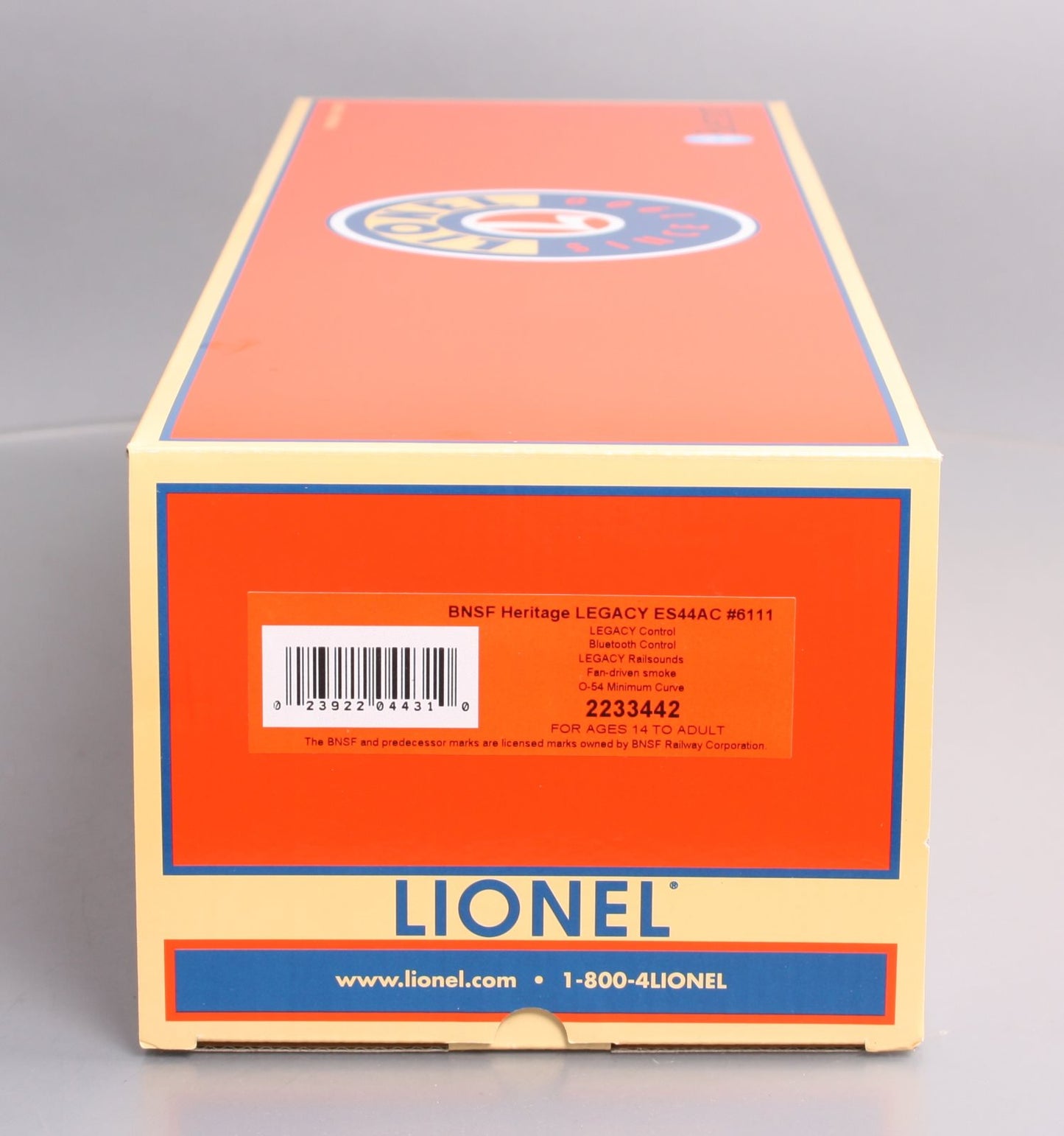 Lionel 2233442 O BNSF Heritage Legacy ES44AC Diesel Locomotive #6111
