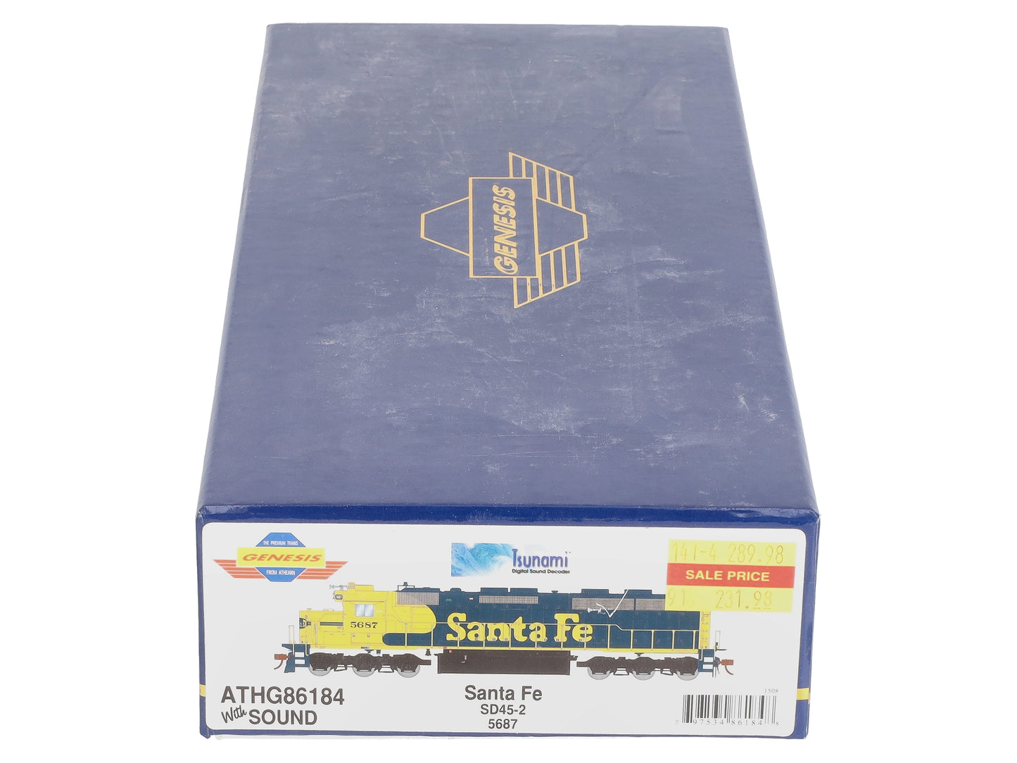 Athearn G86184 HO Santa Fe SD45-2 with DCC & Sound #5687