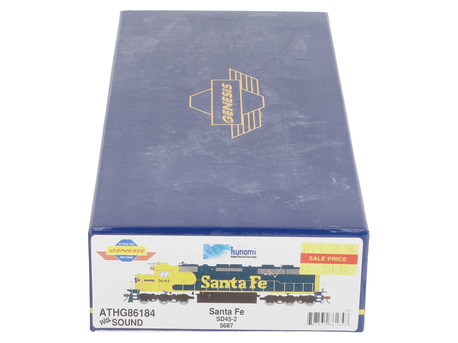 Athearn G86184 HO Santa Fe SD45-2 with DCC & Sound #5687