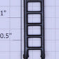 Lionel 18160-114 5-Rung Black Ladder