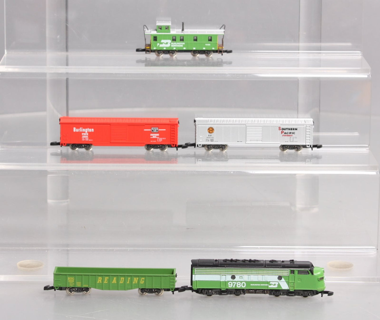 Marklin 8003A Z Gauge Burlington Northern Diesel Freight Train Set LN/Box