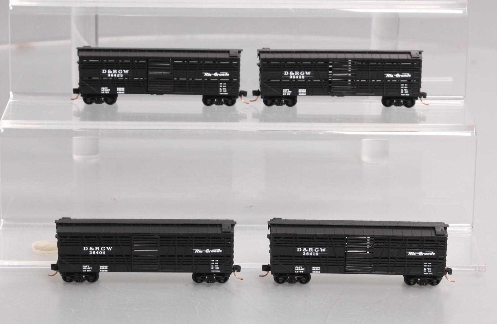 Micro-Trains 99300082 N DRGW 40' Stock Car Runner Pack (Set of 4)