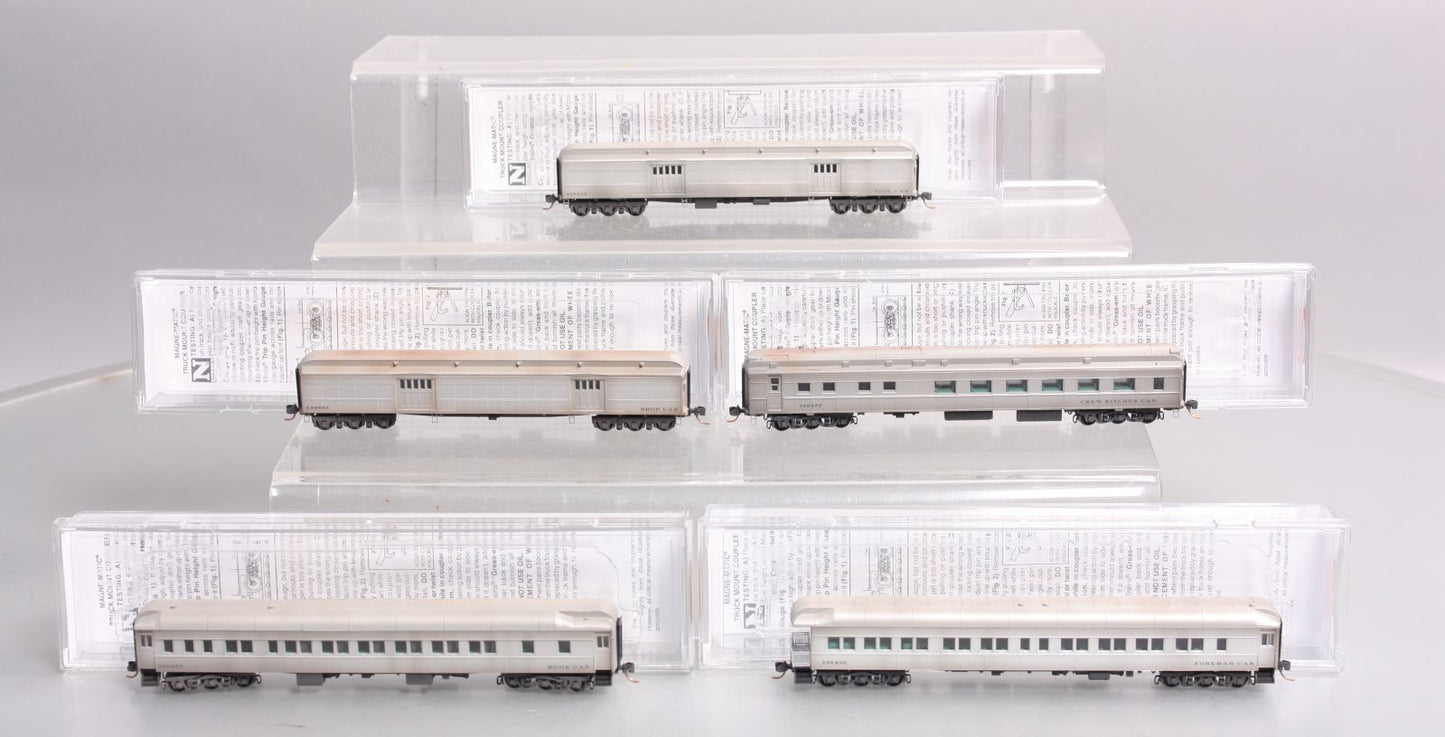 Micro-Trains 99301360 N MOW Pullman Heavyweight Work Train (Set of 5)