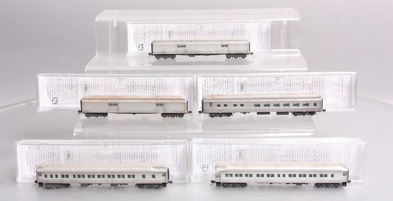 Micro-Trains 99301360 N MOW Pullman Heavyweight Work Train (Set of 5)