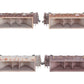 Micro-Trains 99305300 N WRRC Weathered Ortner 43' Open Hopper Runner 4-Pack