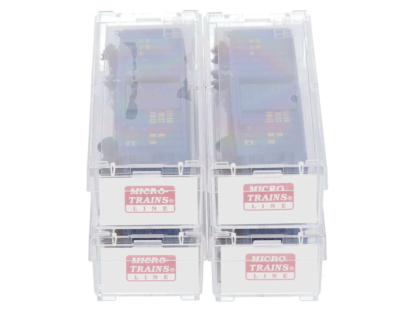 Micro-Trains 99300024 N GWS 50' Rib Side Single Door Boxcar Runner (Set of 4)