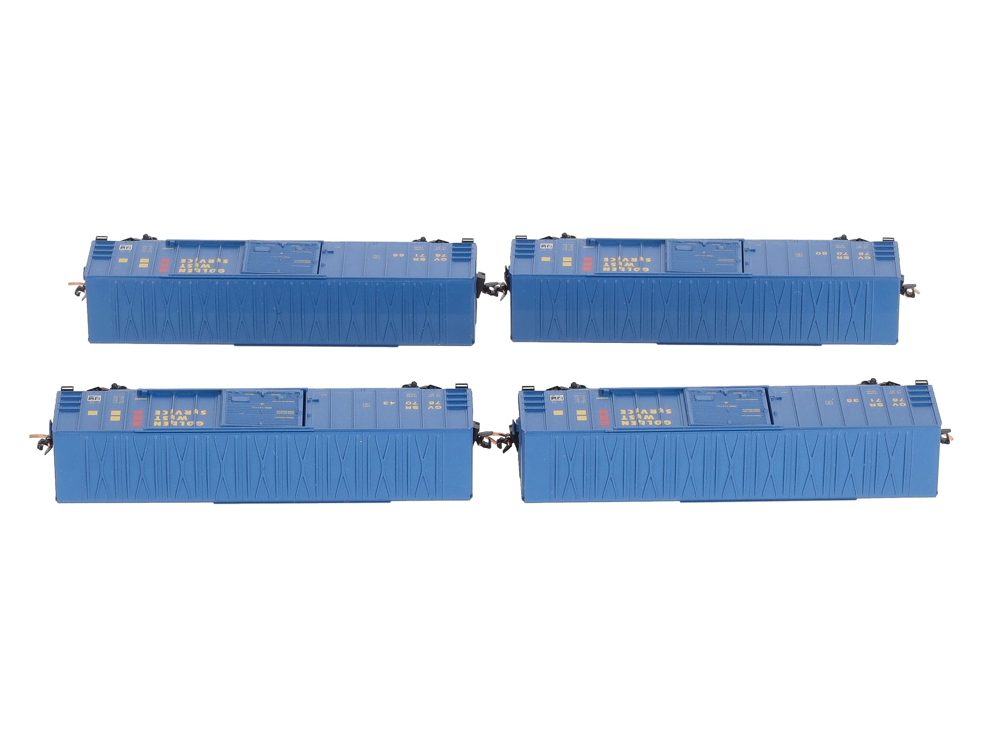 Micro-Trains 99300024 N GWS 50' Rib Side Single Door Boxcar Runner (Set of 4)