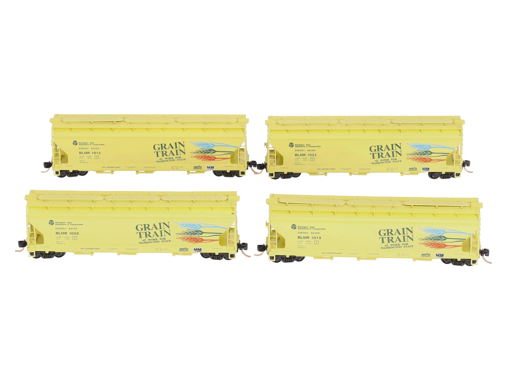 Micro-Trains 99300104 N Grain Train 3-Bay Covered Hopper Runner Pack (Set of 4) LN/Box