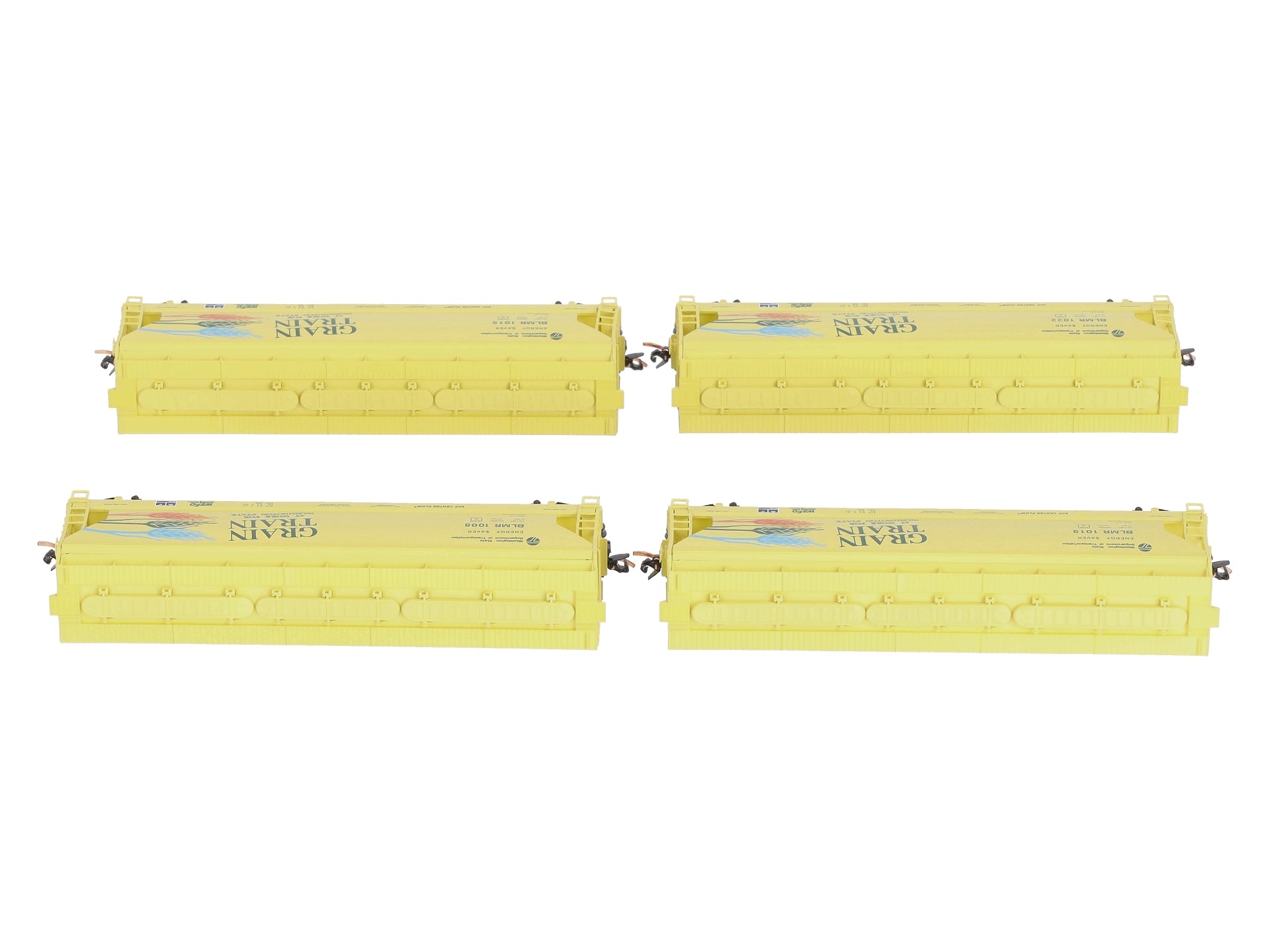 Micro-Trains 99300104 N Grain Train 3-Bay Covered Hopper Runner Pack (Set of 4) LN/Box