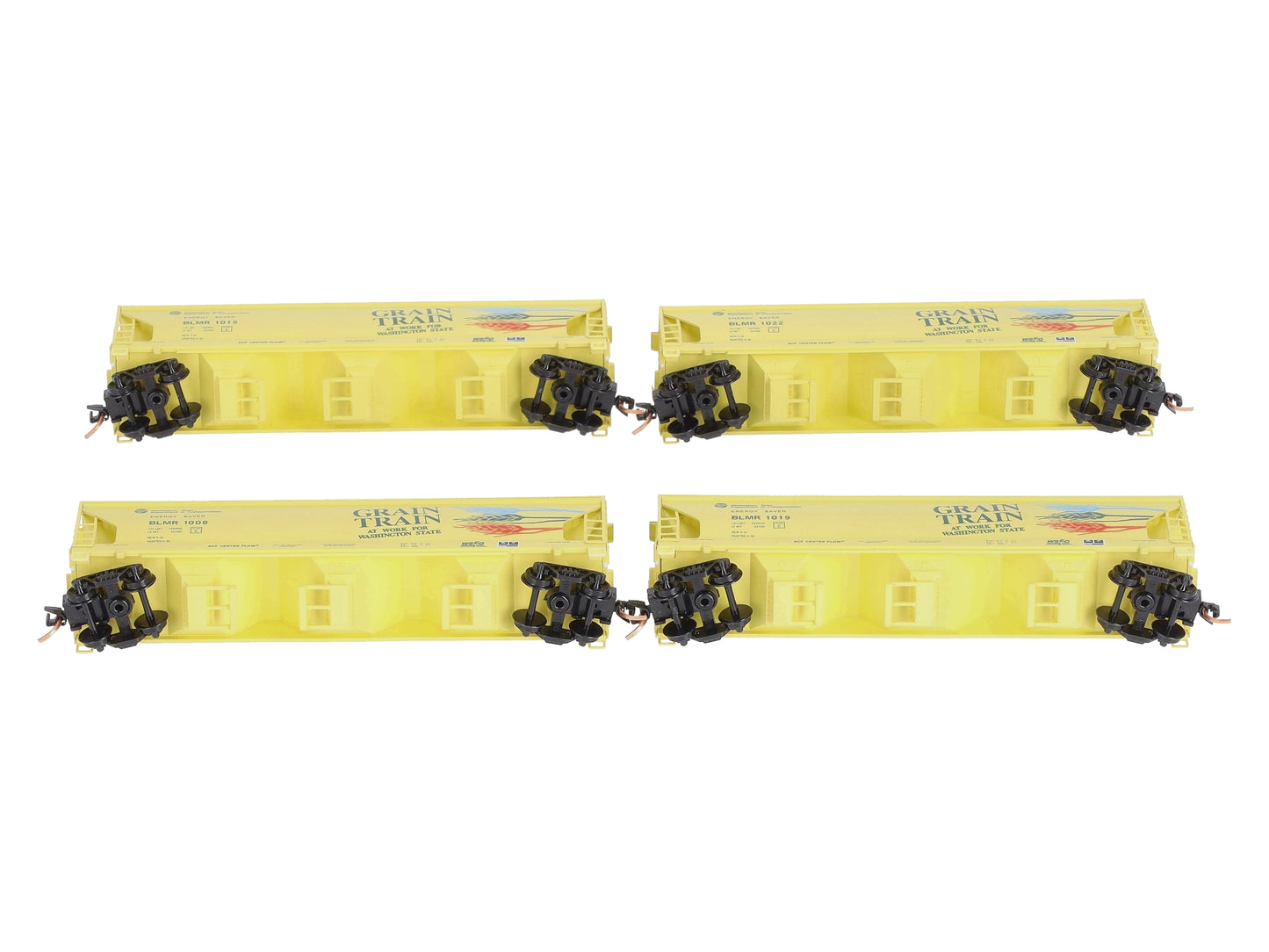Micro-Trains 99300104 N Grain Train 3-Bay Covered Hopper Runner Pack (Set of 4) LN/Box