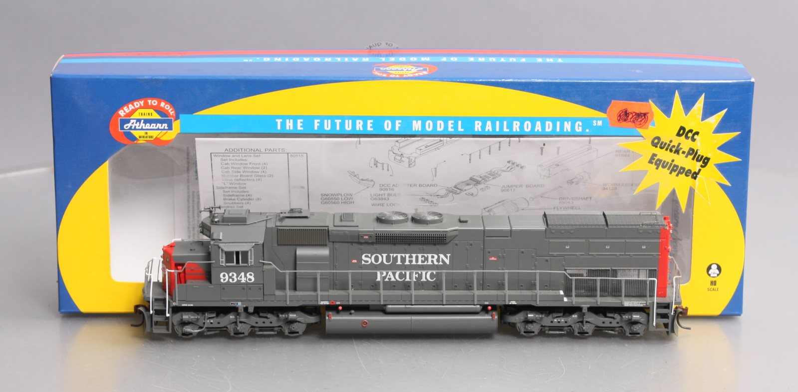 Athearn 88763 HO Southern Pacific RTR SD45T-2 Late Diesel Locomotive #9348