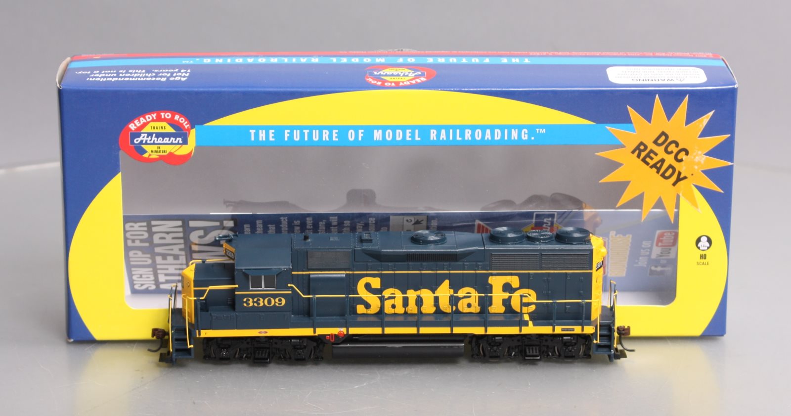 Athearn 96073 HO Santa Fe RTR GP35 Diesel Locomotive #3309