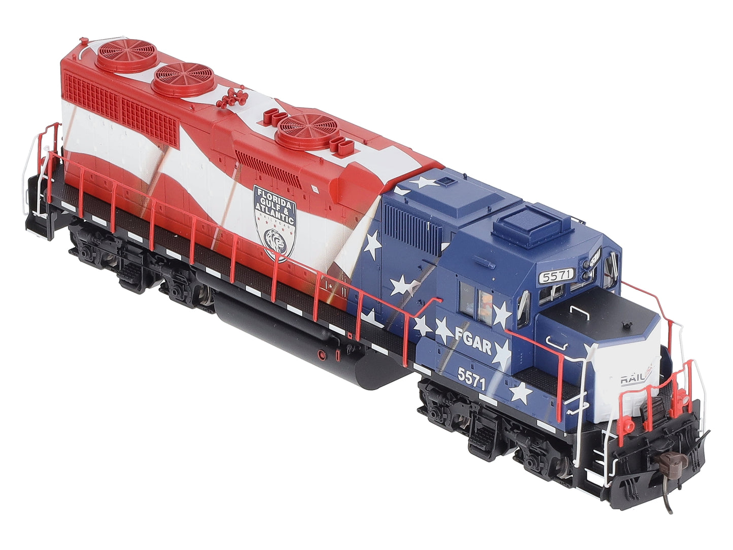 Atlas 10004066 HO FGA Silver GP38 Diesel Locomotive #5571