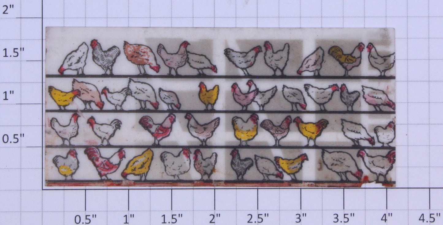 Lionel 6434-7 Poultry Car Chickens Side Panel Screen