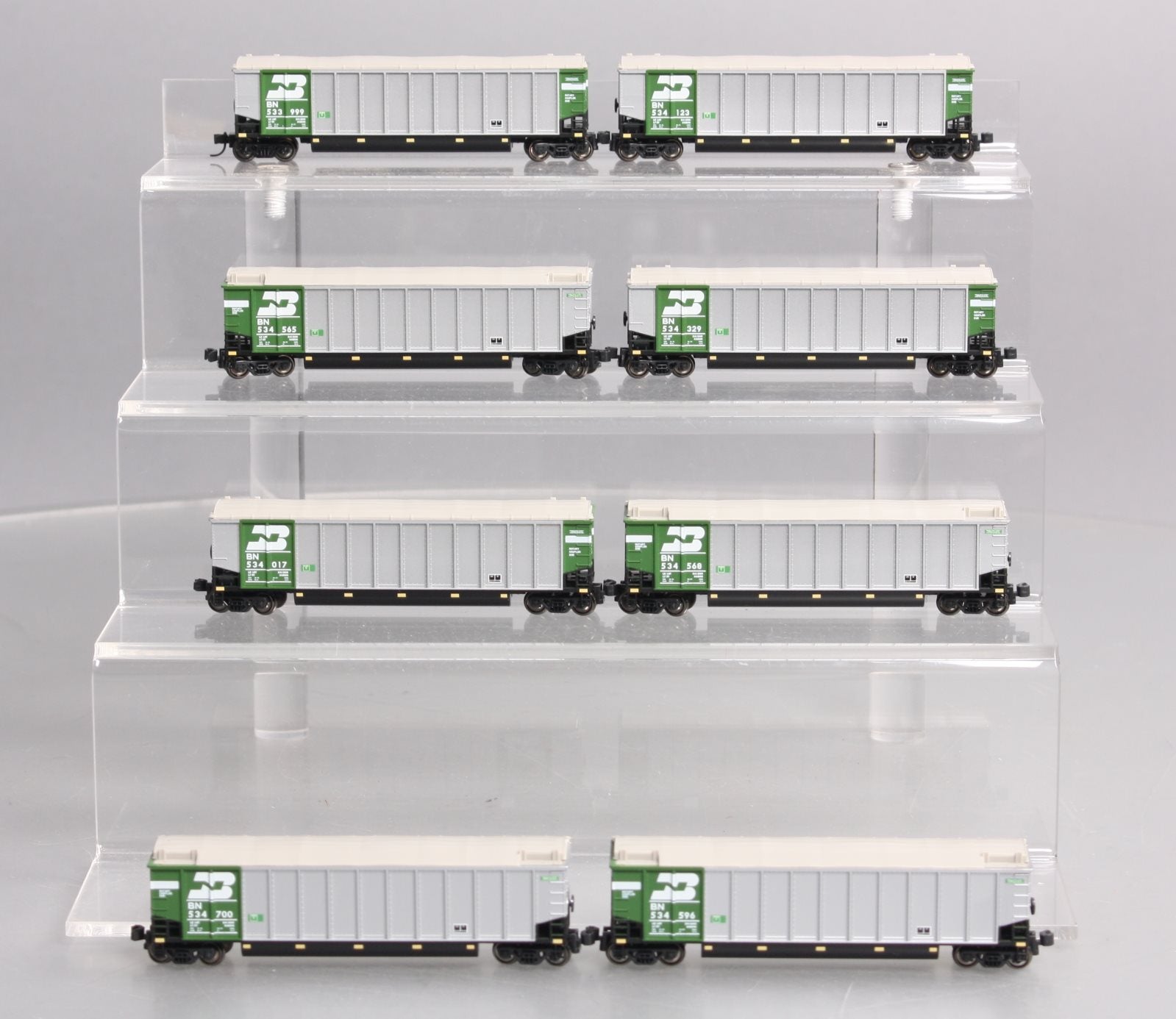 Kato 106-4651 N Burlington Northern Bethgon Protein Gondola Set #2