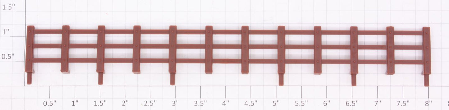 Lionel 1877-5 Long Brown Fence Section