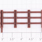 Lionel 1877-5 Long Brown Fence Section