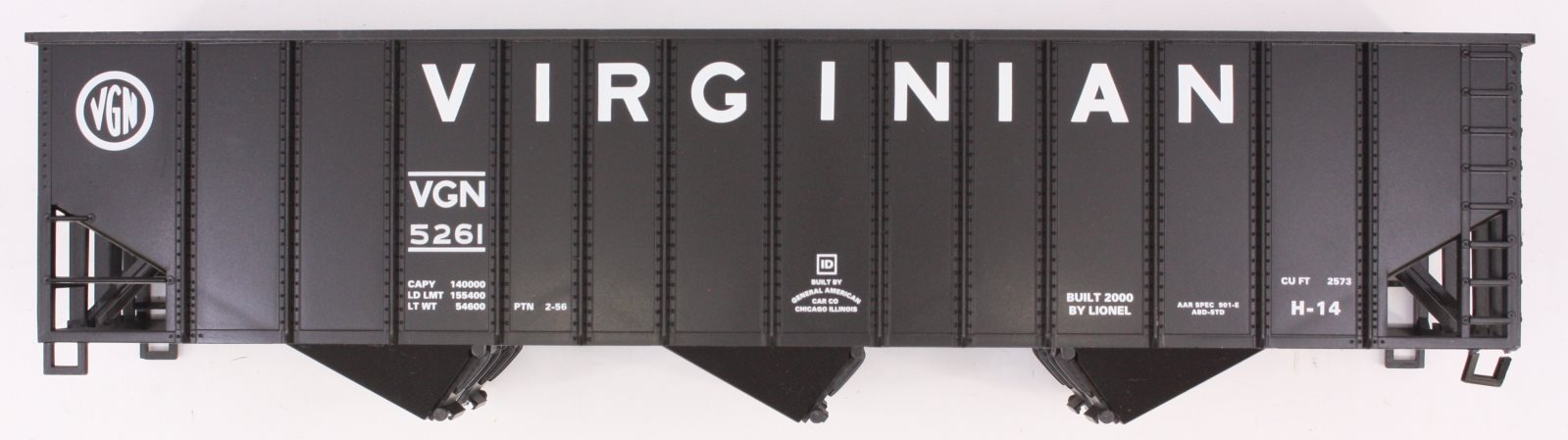 Lionel 17142-7 3-Bay Virginian Hopper Shell #5261