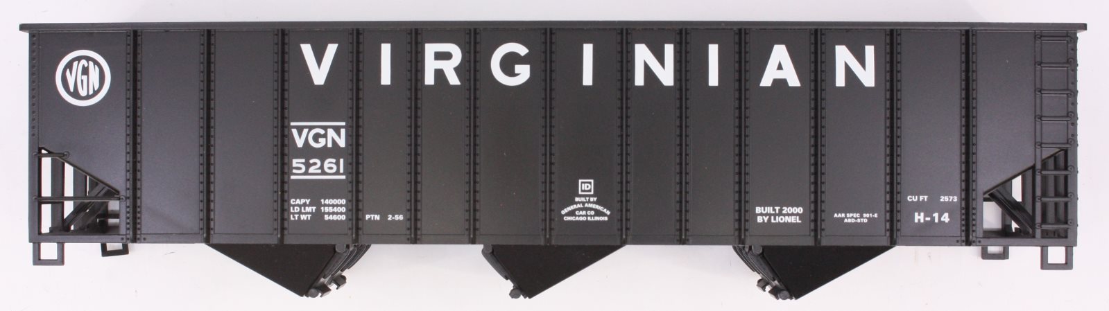 Lionel 17142-7 3-Bay Virginian Hopper Shell #5261