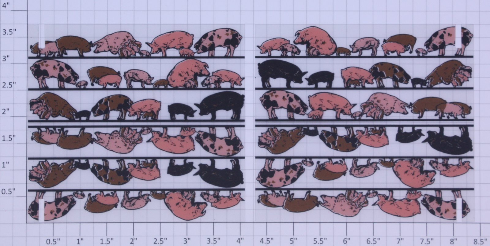 Lionel 19822-7 Pork Car Printed Plastic Sheets of Pork 
