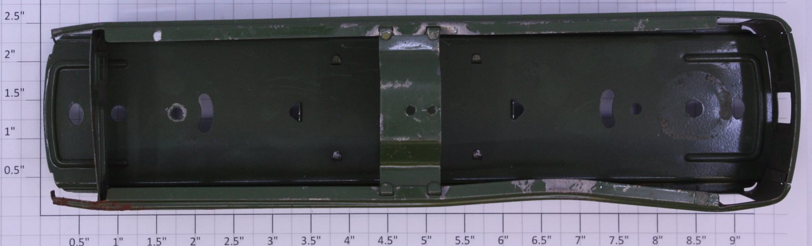 Lionel 6441-1 O Gauge Green Tinplate Observation Car Shell w/Underbelly-Damaged
