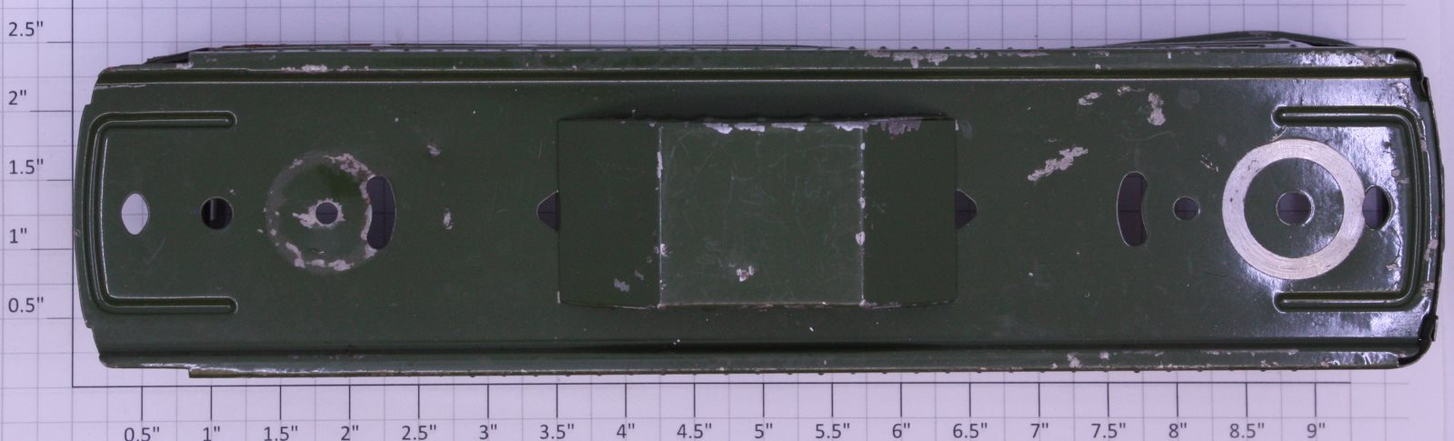 Lionel 6441-1 O Gauge Green Tinplate Observation Car Shell w/Underbelly-Damaged