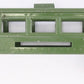 Lionel 6441-1 O Gauge Green Tinplate Observation Car Shell w/ Rear Truck-Damaged