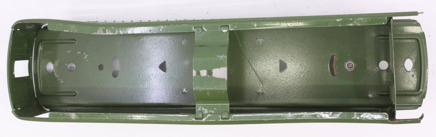 Lionel 6441-1 O Gauge Green Tinplate Observation Car Shell w/ Rear Truck-Damaged