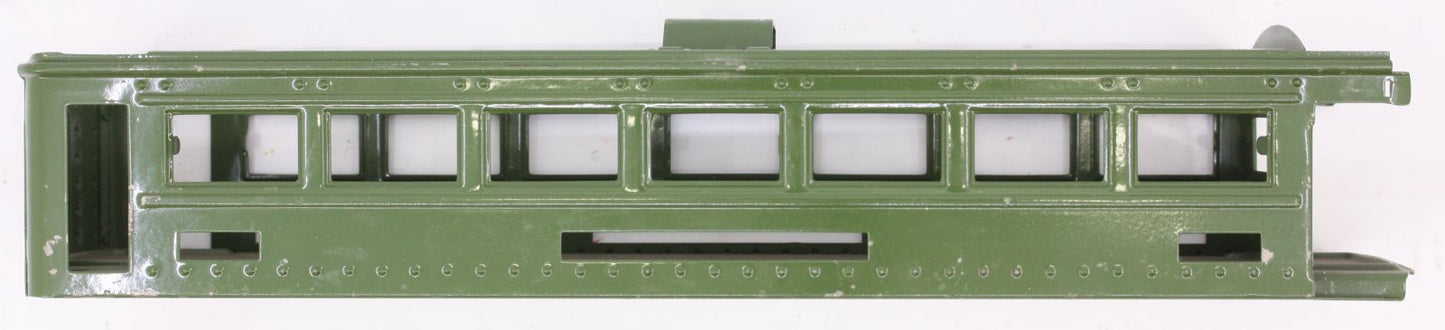 Lionel 6441-1 O Gauge Green Tinplate Observation Car Body