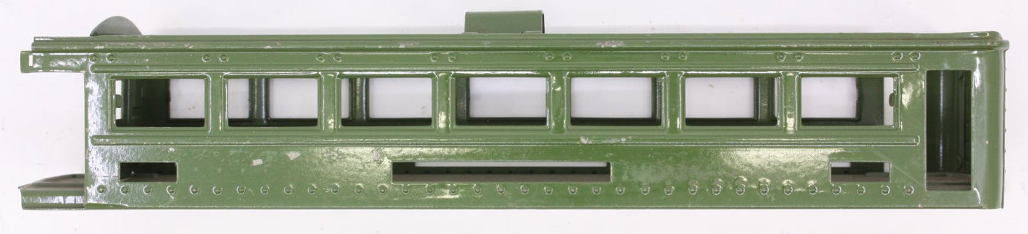 Lionel 6441-1 O Gauge Green Tinplate Observation Car Body