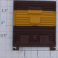 Lionel 12126-14 Brown / Yellow Stripe Multi-Panel Boxcar Door with Guides