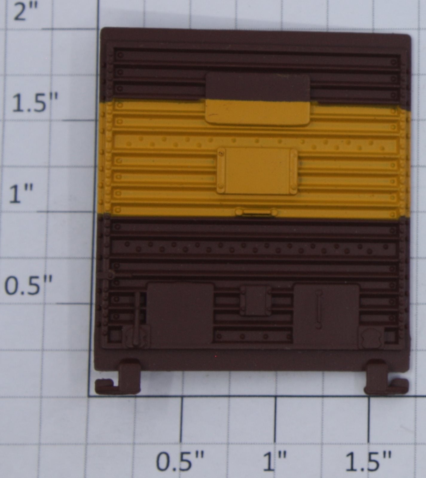 Lionel 12126-14 Brown / Yellow Stripe Multi-Panel Boxcar Door with Guides