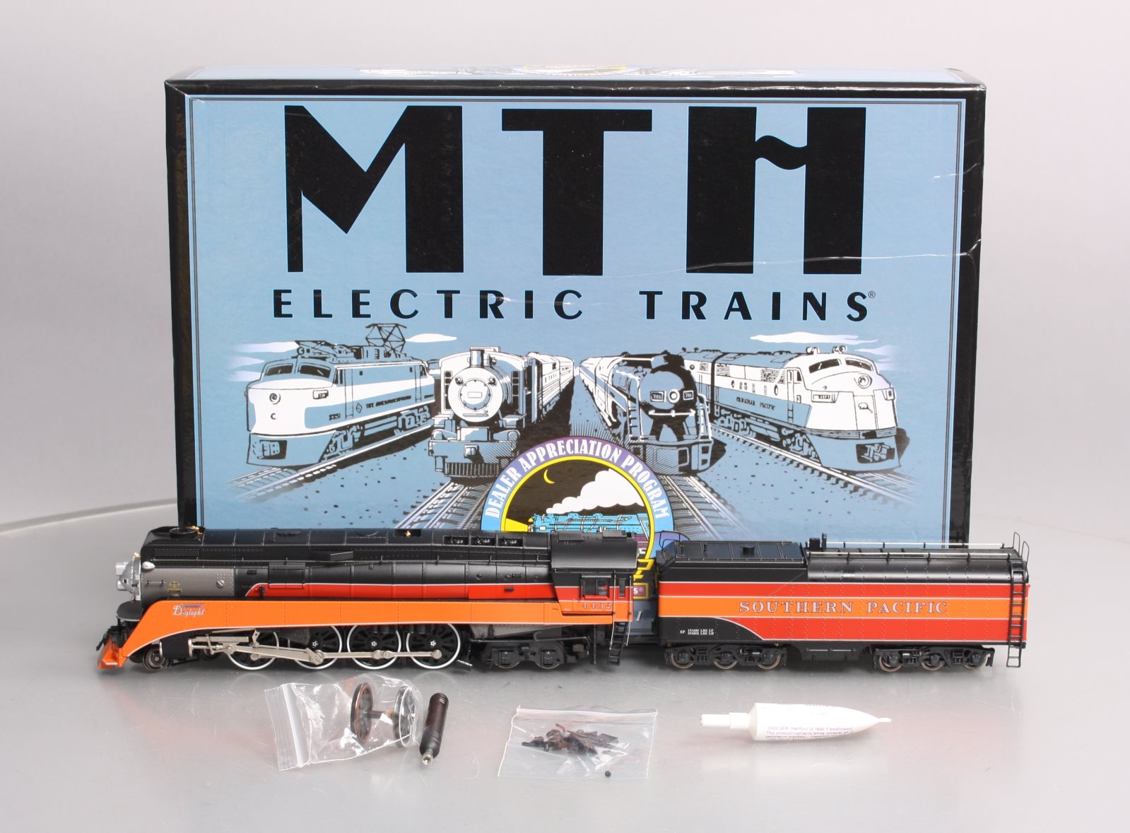 MTH 20-80008L Southern Pacific HO 4-8-4 GS-4 Steam Engine w/ P-S 3.0 #4432