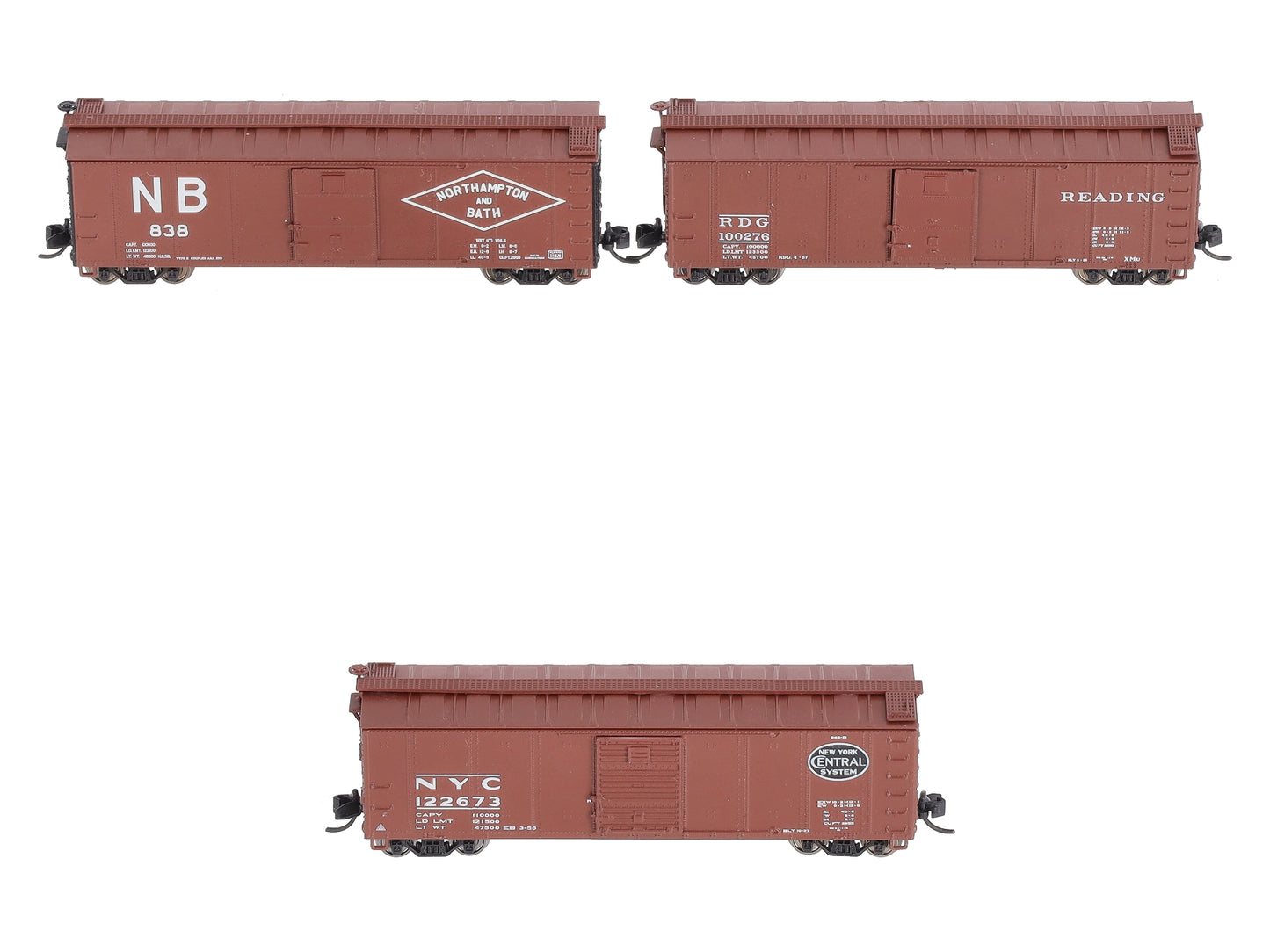 Broadway Limited 7272 N 1950's Steel Boxcar Variety Set C (Set of 4)