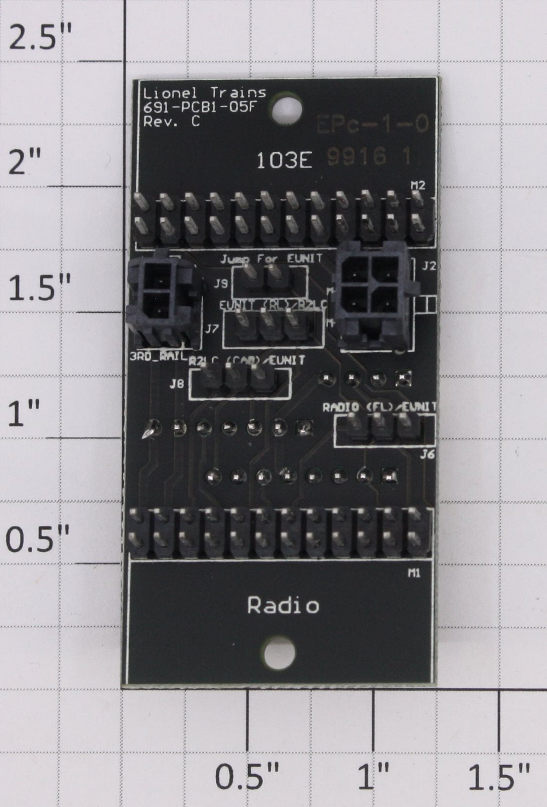 Lionel 691PCB105F1 Locomotive Motherboard PCB Circuit Board w/o Jumpers
