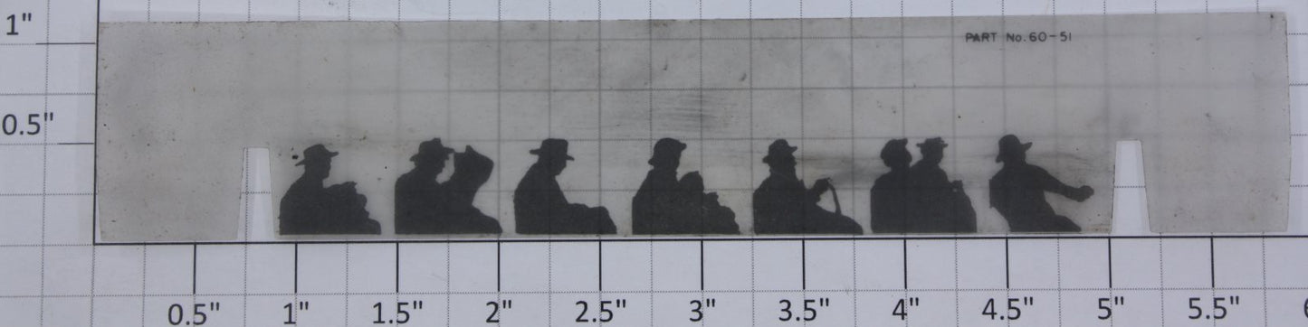 Lionel 60-51 O Gauge Trolley Window Silhouette